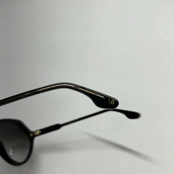 Victoria Beckham Sunglasses Round Glasses Designer VB624S 001 Black Silver 60MM main image 10